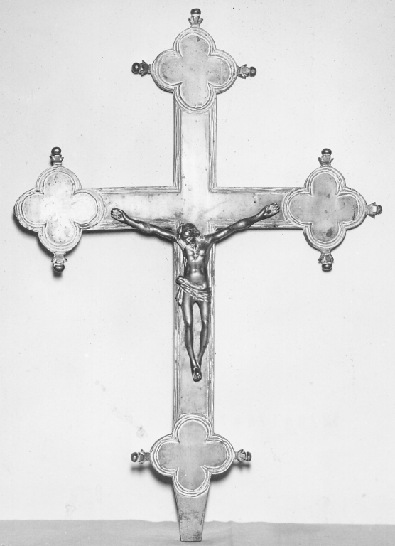 Cristo crocifisso (croce processionale) - ambito laziale (sec. XIX)