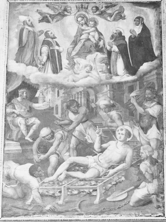 martirio di San Lorenzo (dipinto) - ambito laziale (prima metà sec. XVII)