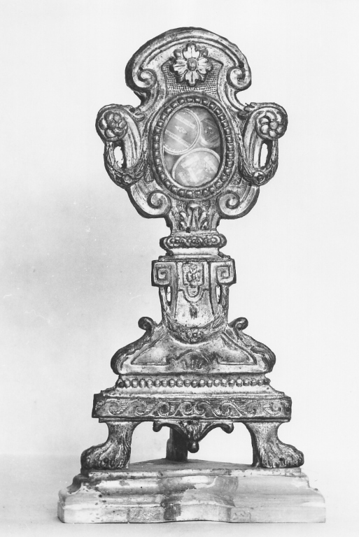 reliquiario - a ostensorio - ambito laziale (fine sec. XVIII)