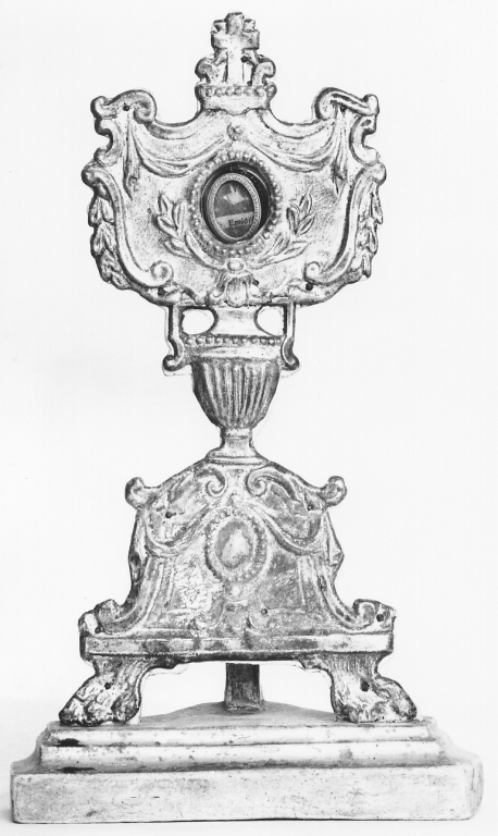 reliquiario - a ostensorio - ambito laziale (fine sec. XVIII)