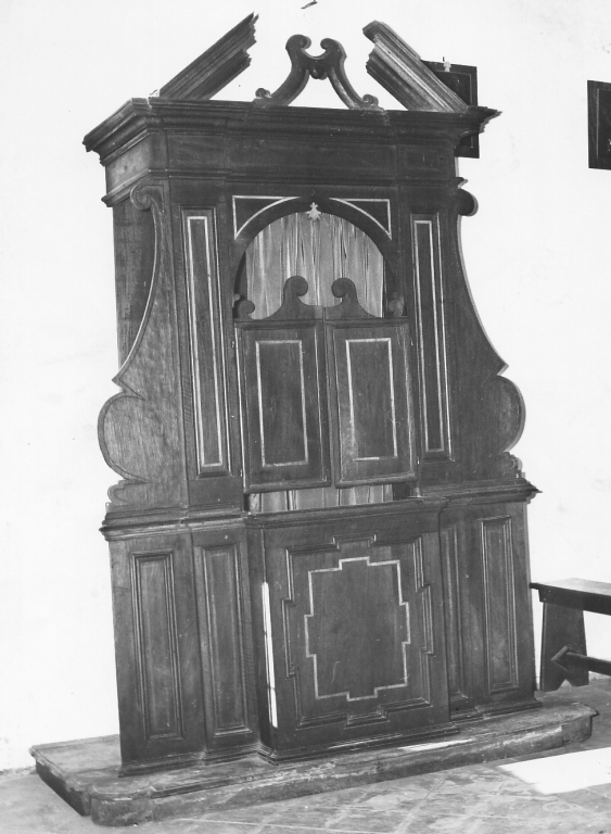 confessionale - ambito laziale (fine sec. XVIII)