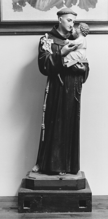 Sant'Antonio da Padova (statua processionale) - ambito laziale (prima metà sec. XX)