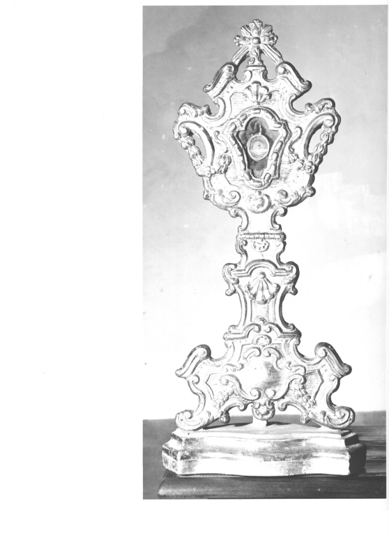 reliquiario - a ostensorio, serie - ambito romano (sec. XVIII)