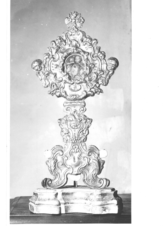 reliquiario - a ostensorio - ambito romano (sec. XVIII)