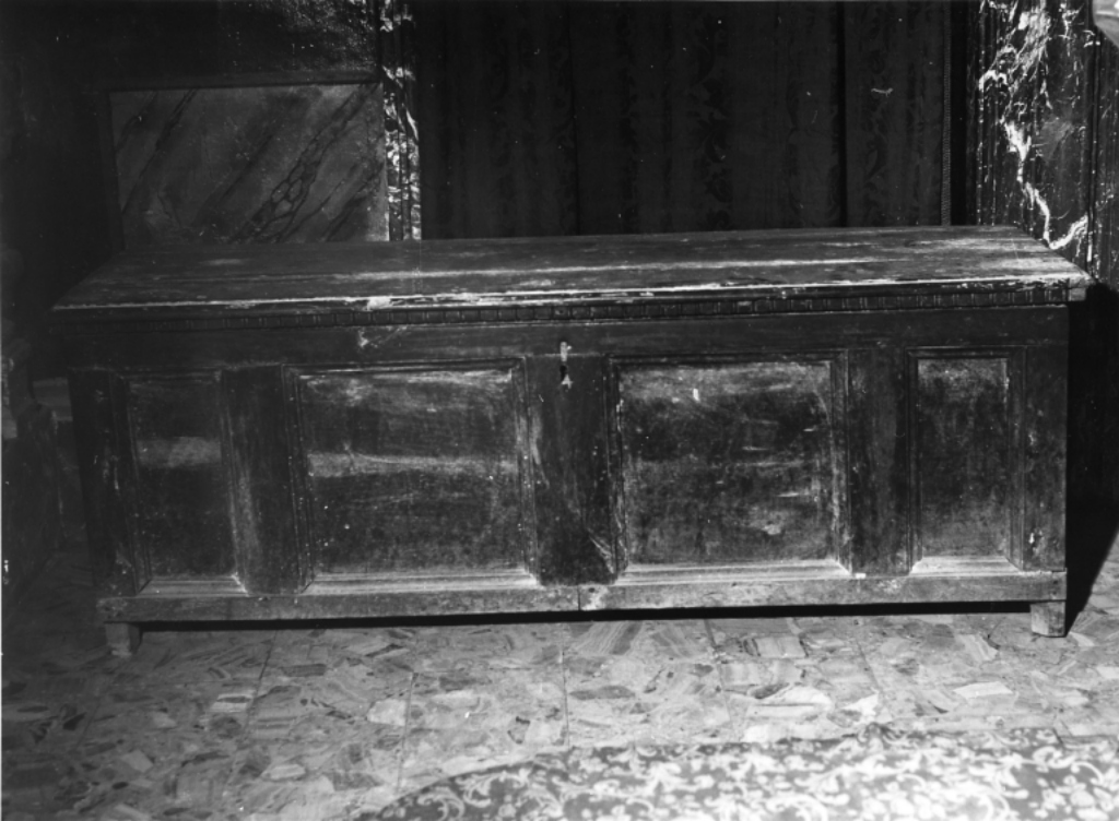 cassapanca - manifattura laziale (sec. XVI)