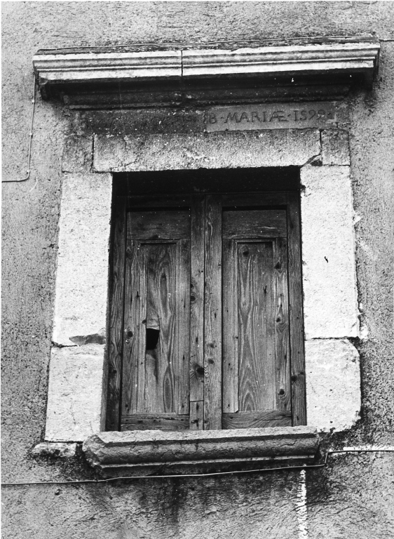 finestra - ambito laziale (sec. XVI)