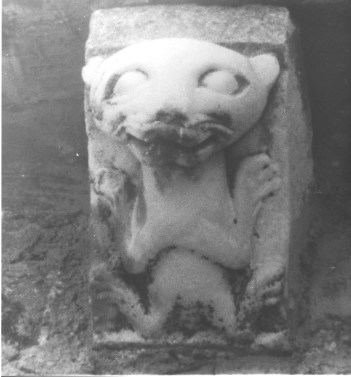 mensola - a voluta, serie - ambito laziale (sec. XI)