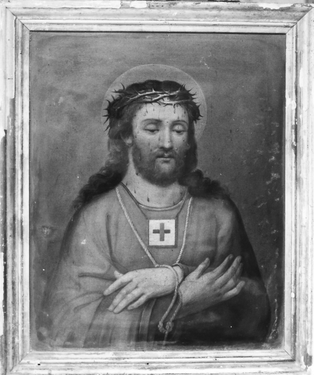 Cristo coronato di spine (dipinto) - ambito laziale (sec. XIX)