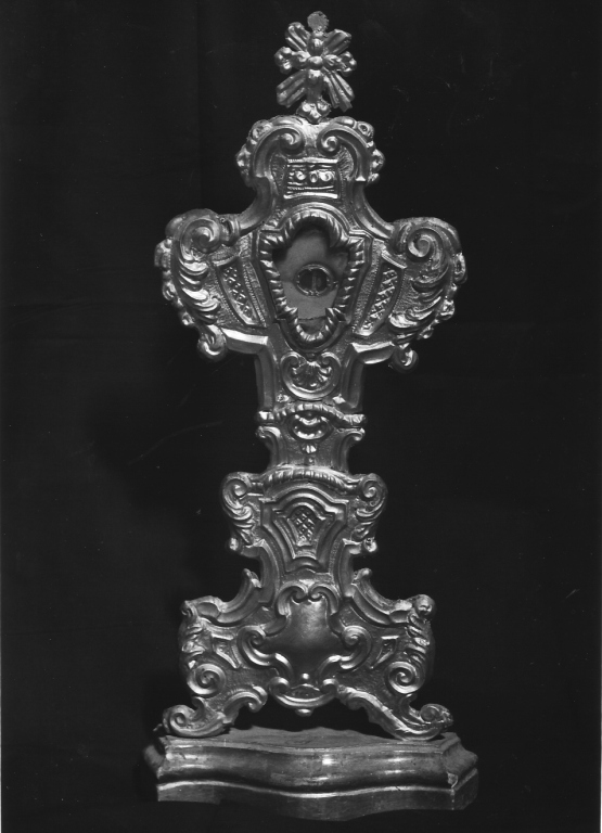 reliquiario - a ostensorio, serie - ambito laziale (sec. XVIII)