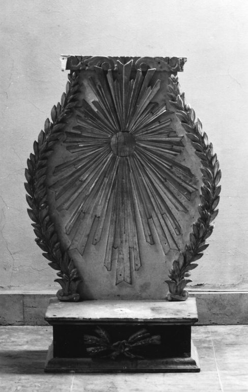 tronetto per esposizione eucaristica - ambito laziale (sec. XVIII)
