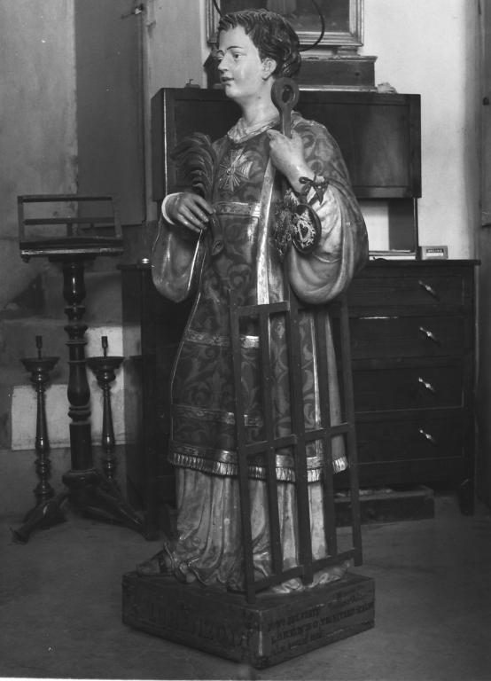 San Lorenzo (statua processionale) di Maraschi G (sec. XIX)