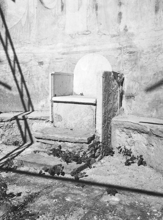 cattedra episcopale - ambito laziale (sec. X)