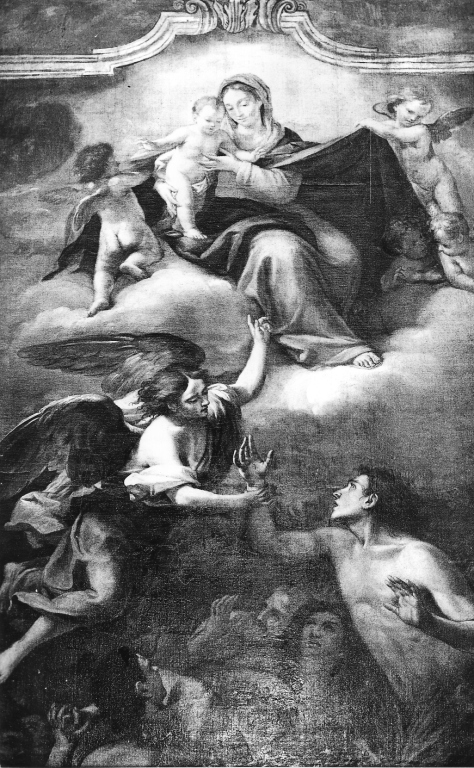 Madonna in gloria con Bambino e anime del Purgatorio (dipinto) - ambito trapanese (seconda metà sec. XVIII)