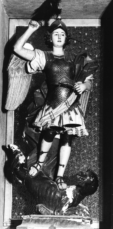 San Michele Arcangelo (scultura) - ambito laziale (sec. XVIII)