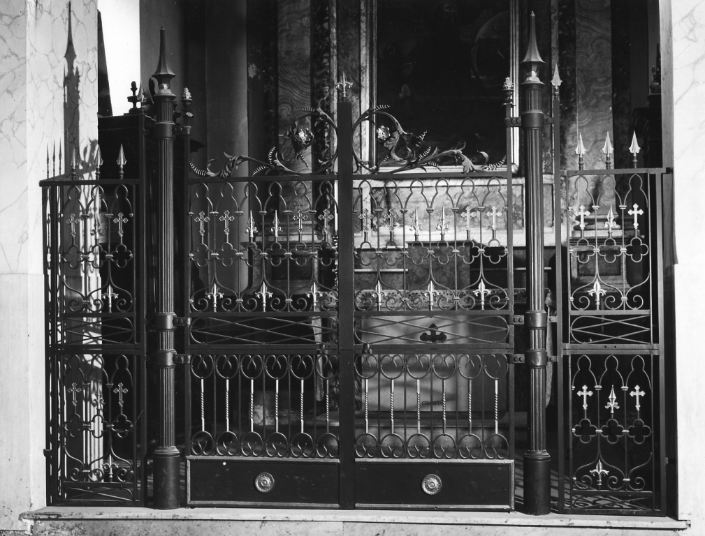 cancellata di cappella - ambito laziale (fine/inizio secc. XIX/ XX)