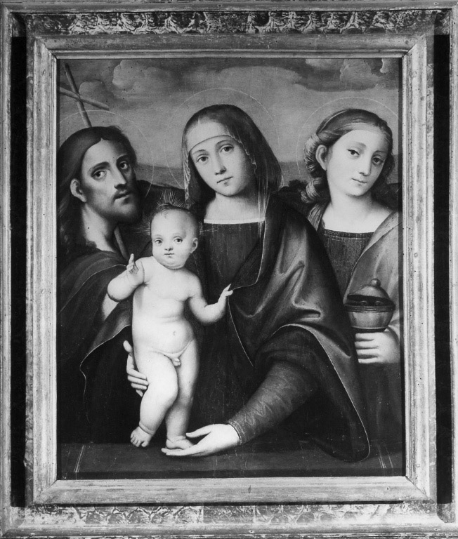 Madonna con Bambino tra Santa Lucia e San Giovanni Battista (dipinto) di Raibolini Francesco detto Francesco Francia (scuola) (inizio sec. XVI)