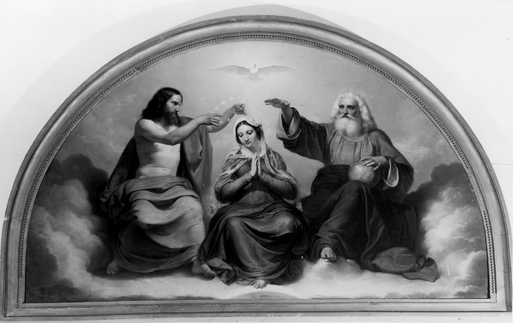 incoronazione di Maria Vergine (dipinto) di Fioroni Luigi (sec. XIX)