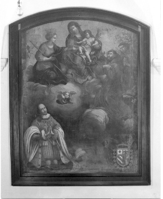 matrimonio mistico di Santa Caterina d'Alessandria (dipinto) - ambito laziale (seconda metà sec. XVII)