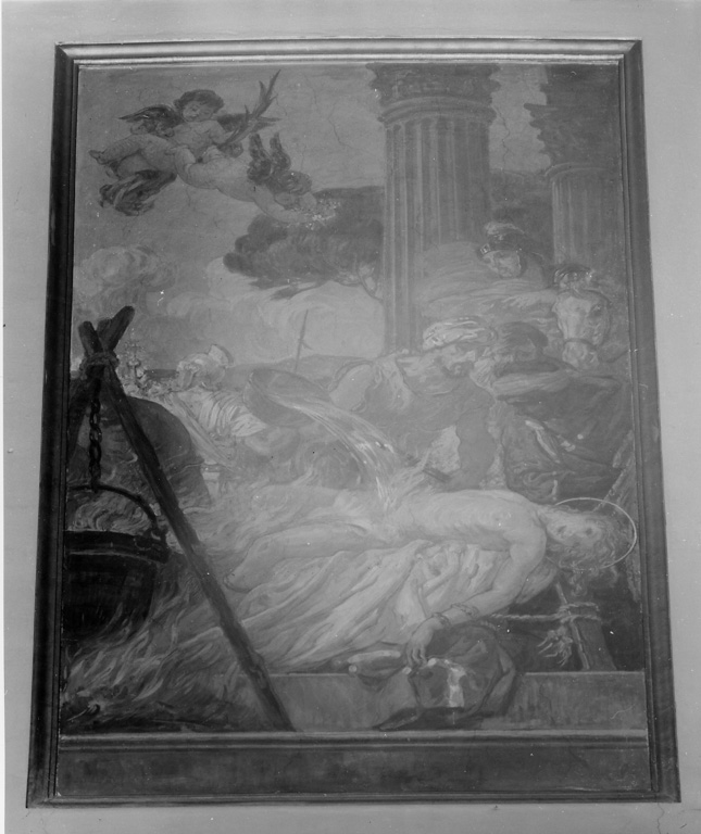 martirio di Sant'Agapito (dipinto) di Galimberti Silvio (sec. XX)