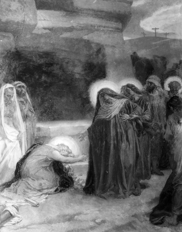 deposizione di Cristo nel sepolcro (dipinto) di Bruschi Domenico (sec. XIX)