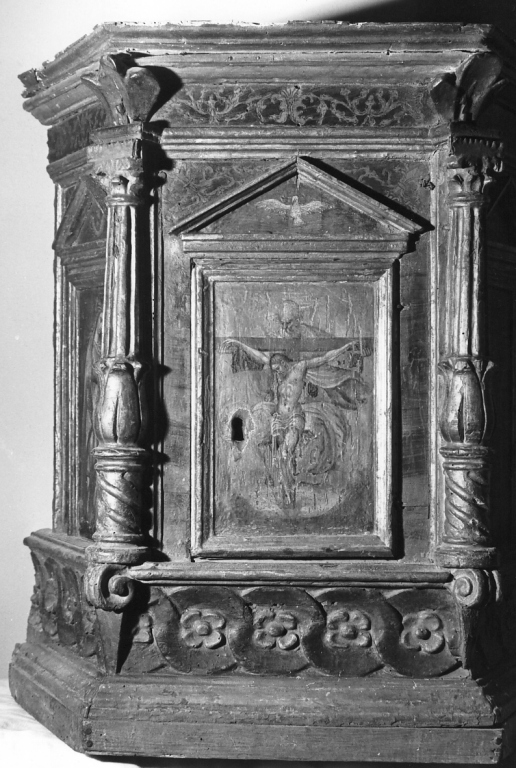 tabernacolo - a tempietto - ambito umbro-laziale (seconda metà sec. XVII, sec. XX)