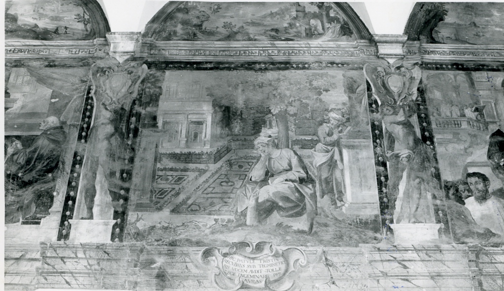 conversione di Sant'Agostino (dipinto) di Ganassini Marzio (inizio sec. XVII)