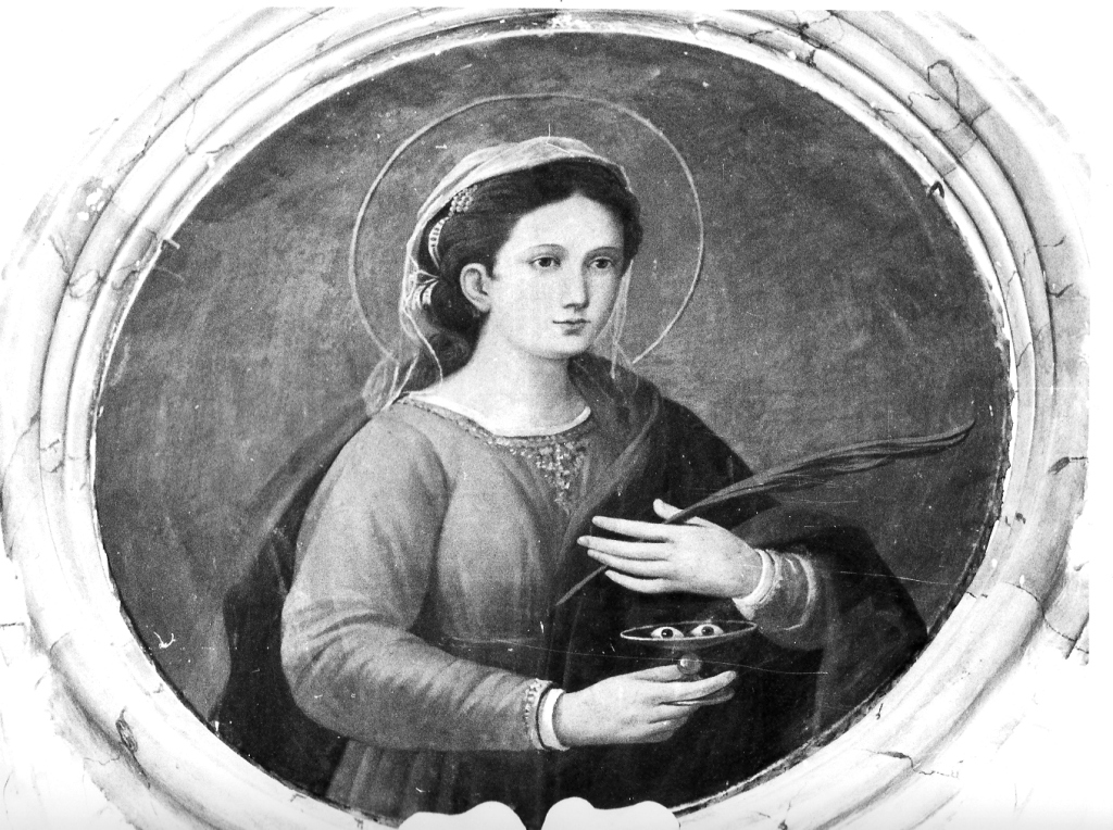 Santa Lucia (dipinto) di Trevisani Francesco (maniera) (prima metà sec. XVIII)