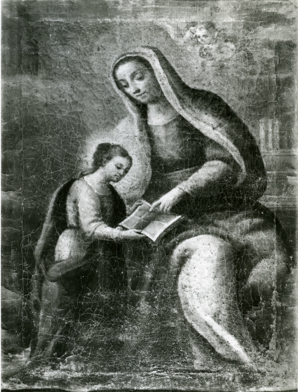Maria Vergine bambina e Sant'Anna (dipinto) - ambito laziale (sec. XVIII)