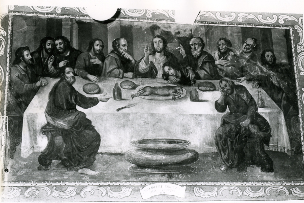 ultima cena (dipinto) - ambito laziale (ultimo quarto sec. XVIII)