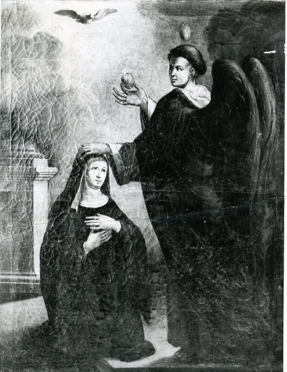 Santa Scolastica e San Vincenzo Ferrer (dipinto) - ambito laziale (sec. XIX)