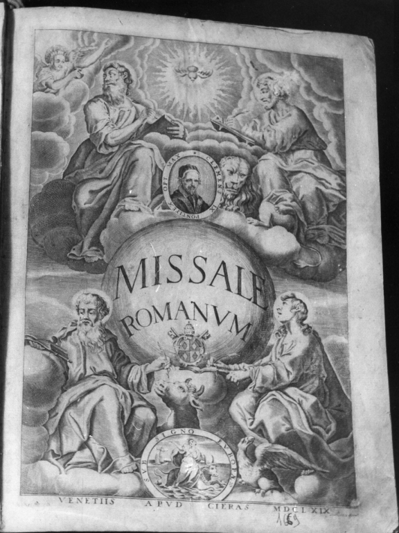 coperta di libro liturgico - ambito laziale (sec. XVII)