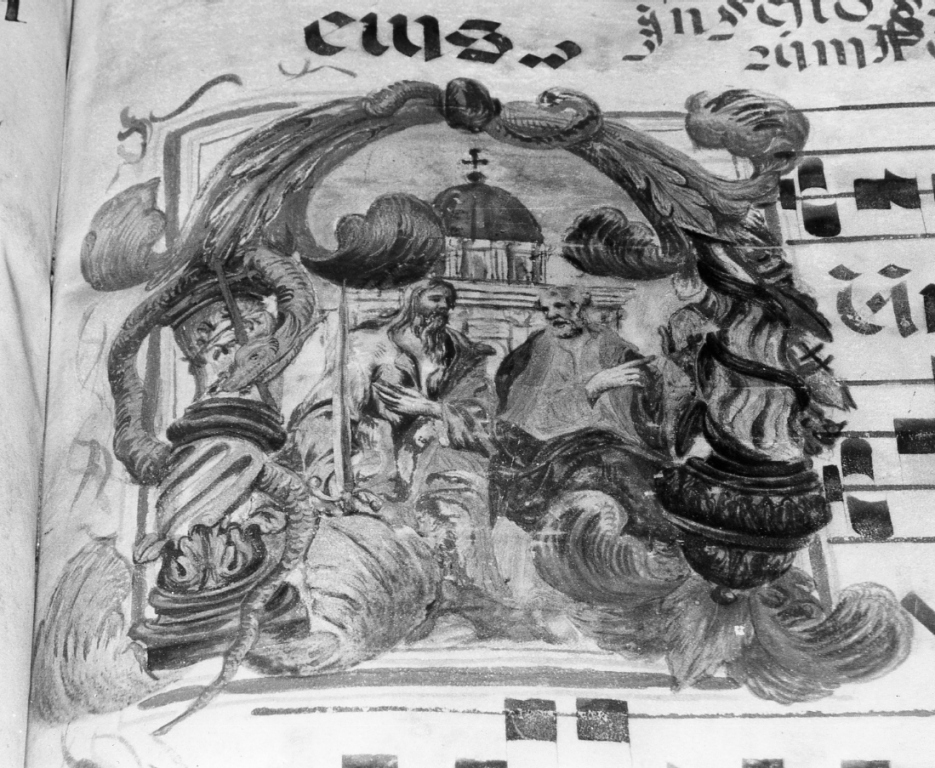 San Pietro e San Paolo (miniatura) - ambito laziale (seconda metà sec. XVIII)