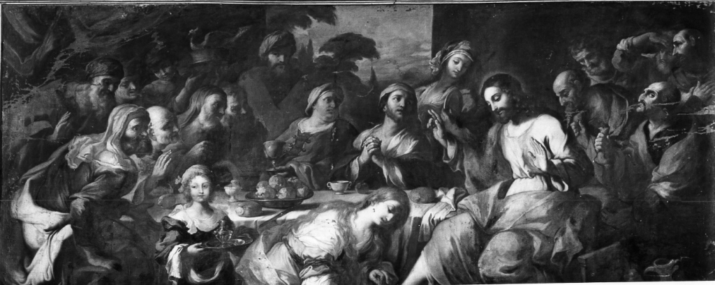 cena in casa di Simone il fariseo (dipinto) di De La Haye Lucas detto Fra' Luca Fiammingo (sec. XVII)