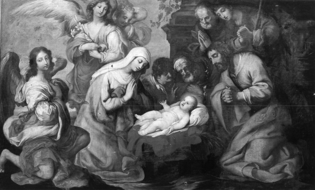 adorazione dei pastori (dipinto) di De La Haye Lucas detto Fra' Luca Fiammingo (sec. XVII)