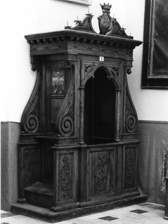 confessionale - produzione laziale (seconda metà sec. XIX)