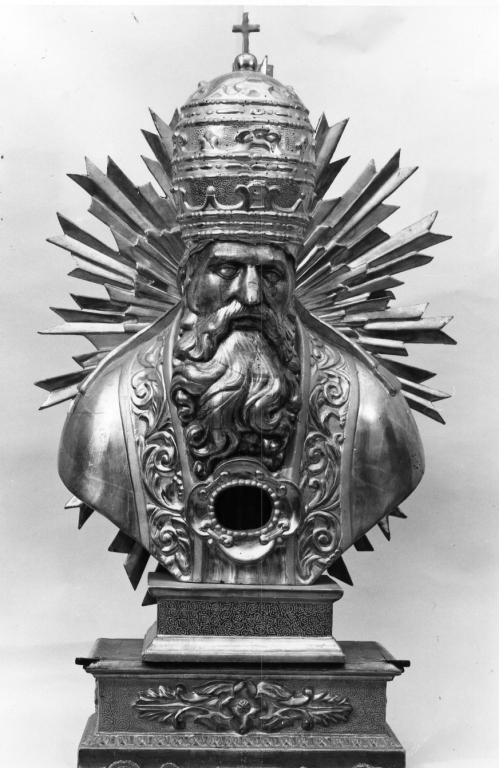 San Silvestro (reliquiario - a busto) - ambito laziale (secc. XVIII/ XIX)