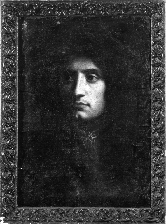 ritratto d'uomo (dipinto) - ambito laziale (sec. XIX)