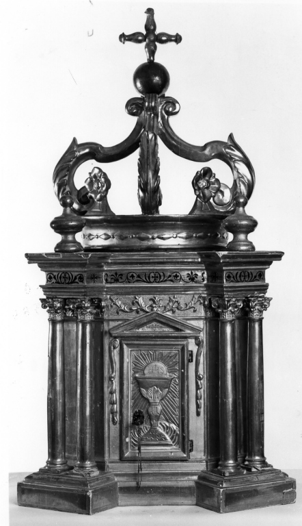 tabernacolo - a tempietto - ambito laziale (seconda metà sec. XIX)