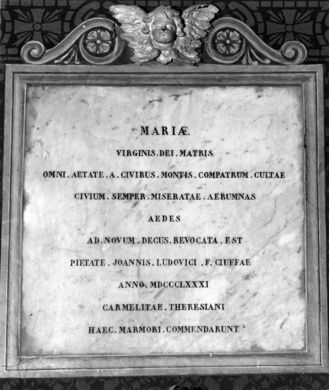 lapide - ambito laziale (sec. XIX)