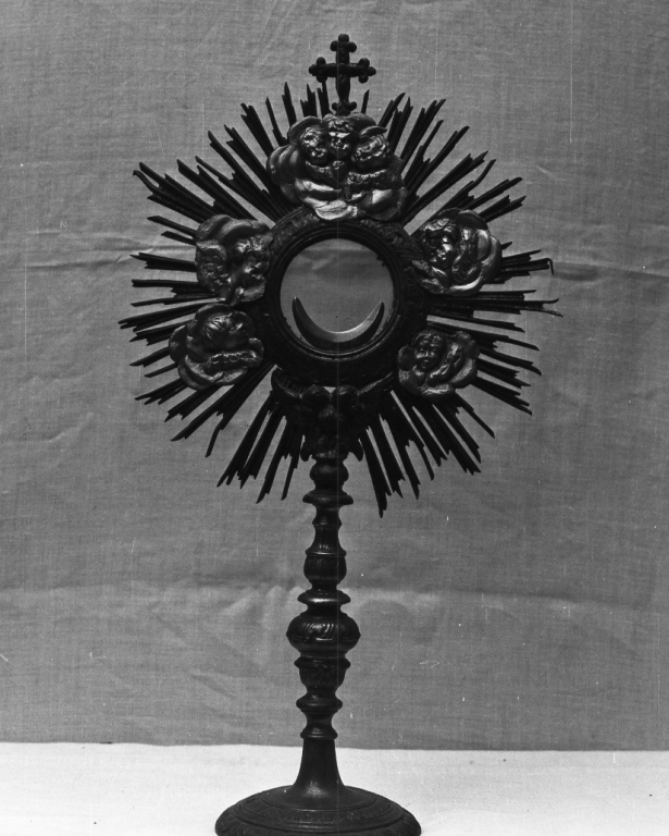 ostensorio - a raggiera - ambito laziale (fine sec. XVIII)