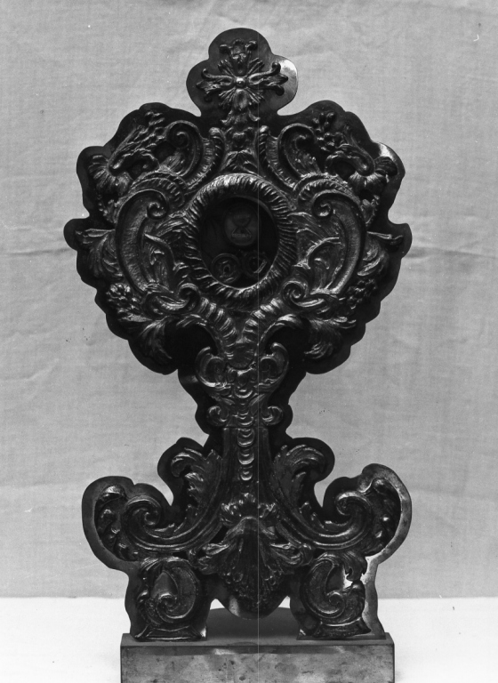 reliquiario - a ostensorio - ambito laziale (sec. XVIII)