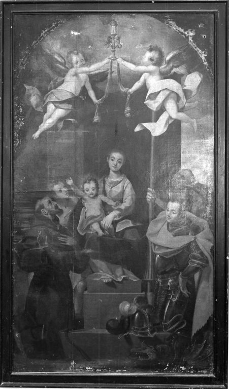 Madonna con Bambino e Santi (dipinto) di Vanni Francesco (seconda metà sec. XVI)