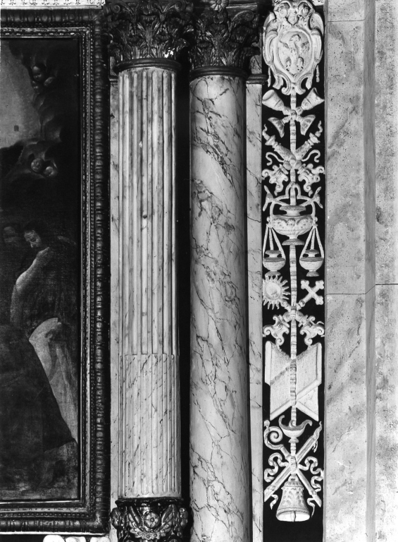 pilastro - ambito laziale (prima metà sec. XVII)