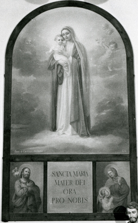 Madonna con Bambino e Santi (dipinto) - ambito laziale (sec. XX)