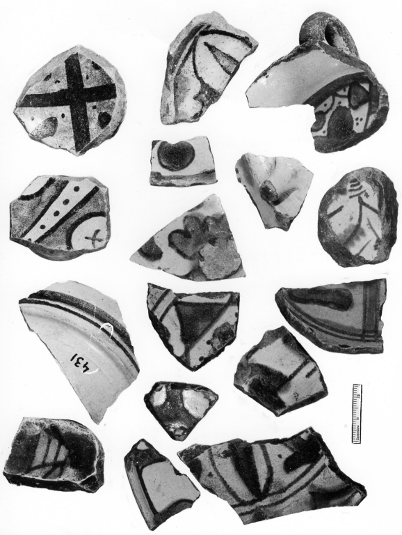 ciotola, frammento - ambito laziale (prima metà sec. XV)