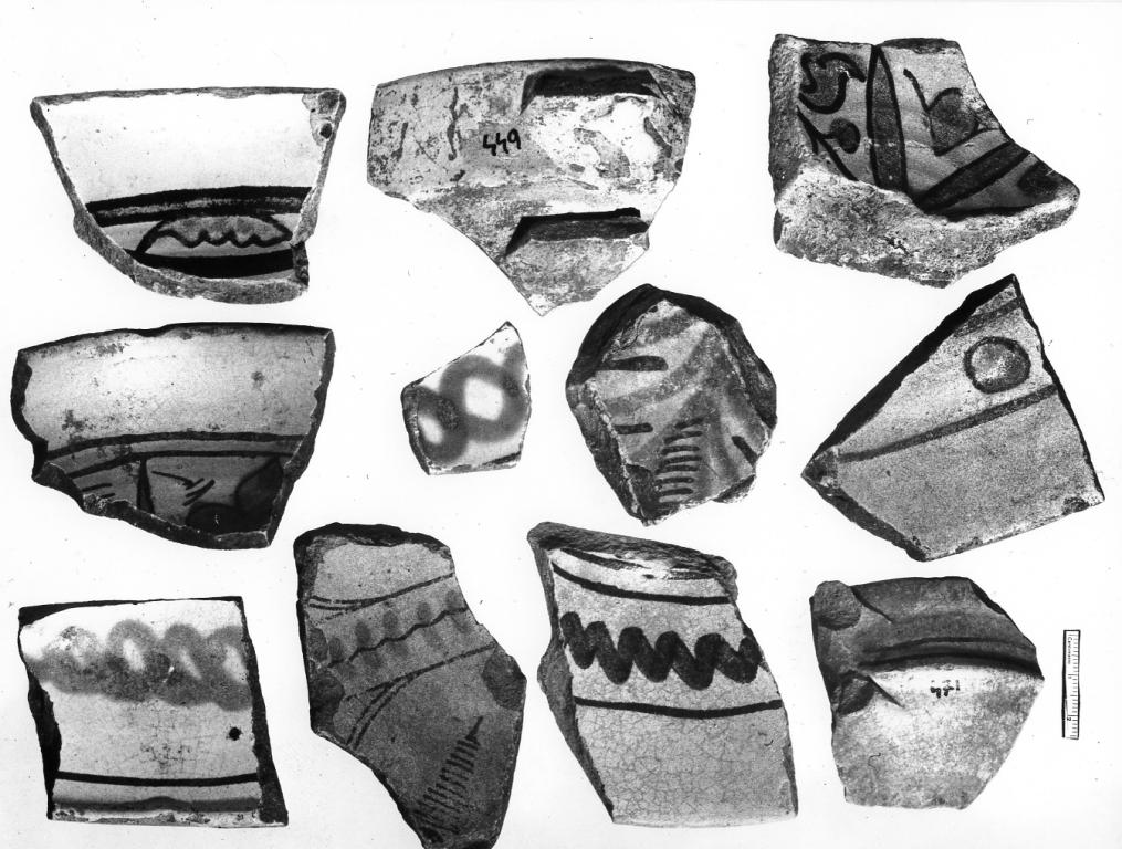 recipiente, frammento - ambito laziale (prima metà sec. XV)