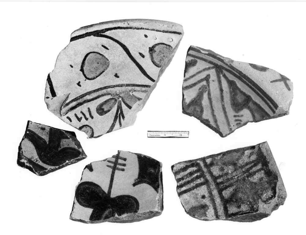 piatto, frammento - ambito orvietano (prima metà sec. XV)