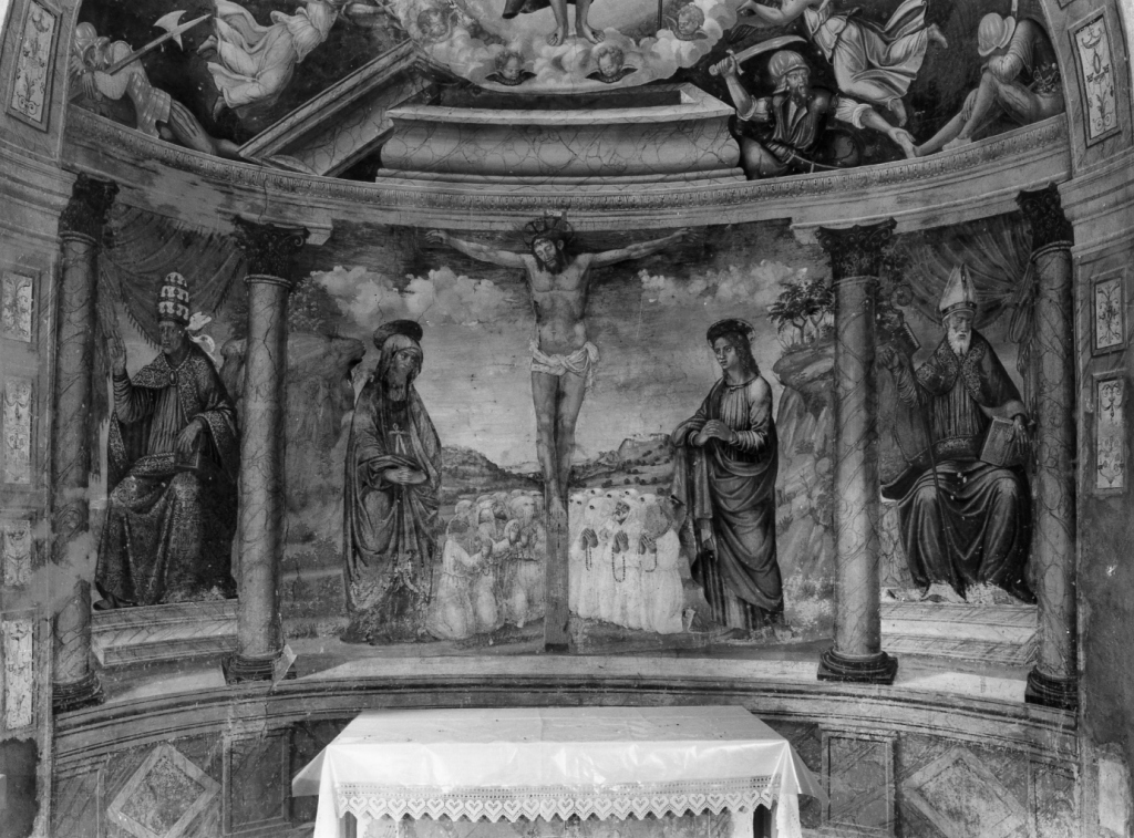 crocifissione (dipinto) - ambito umbro-marchigiano (primo quarto sec. XVI)