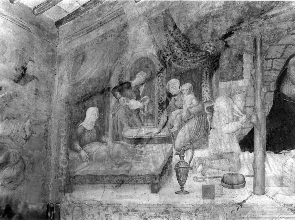 nascita di Maria Vergine (dipinto) - ambito tosco-umbro (metà sec. XVI)