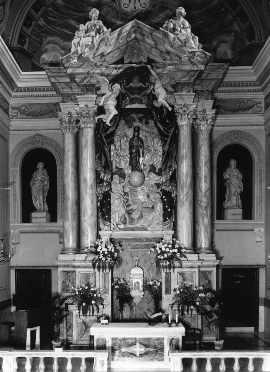 altare maggiore - ambito romano (fine sec. XVIII, sec. XX)